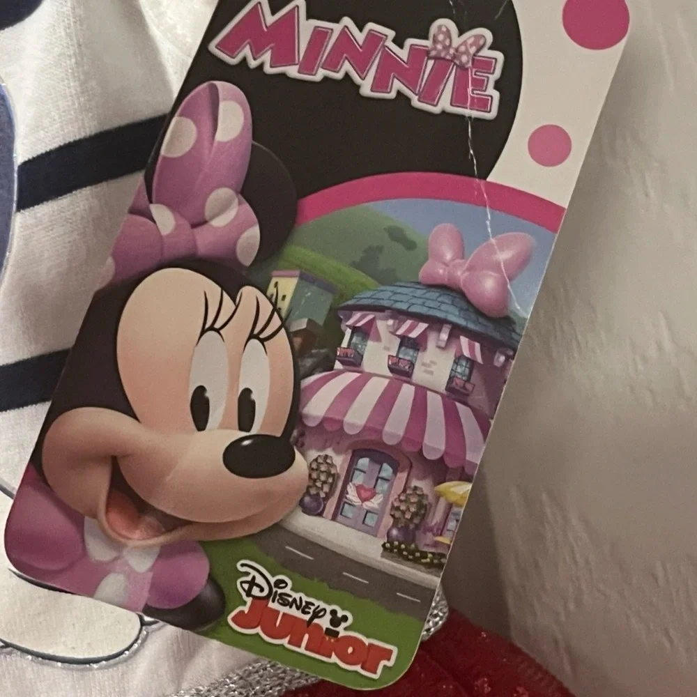 NWT Disney Minnie Mouse Baby Girl Dress 12M Red Glitter Tulle‎